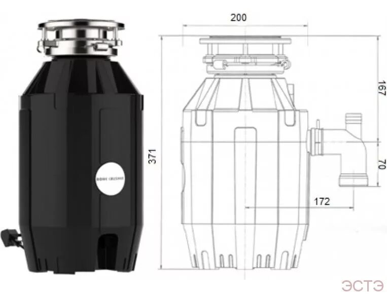 1 схема. Измельчитель kuppersberg. Teka tr 23. Отх. Измельчитель kuppersberg.