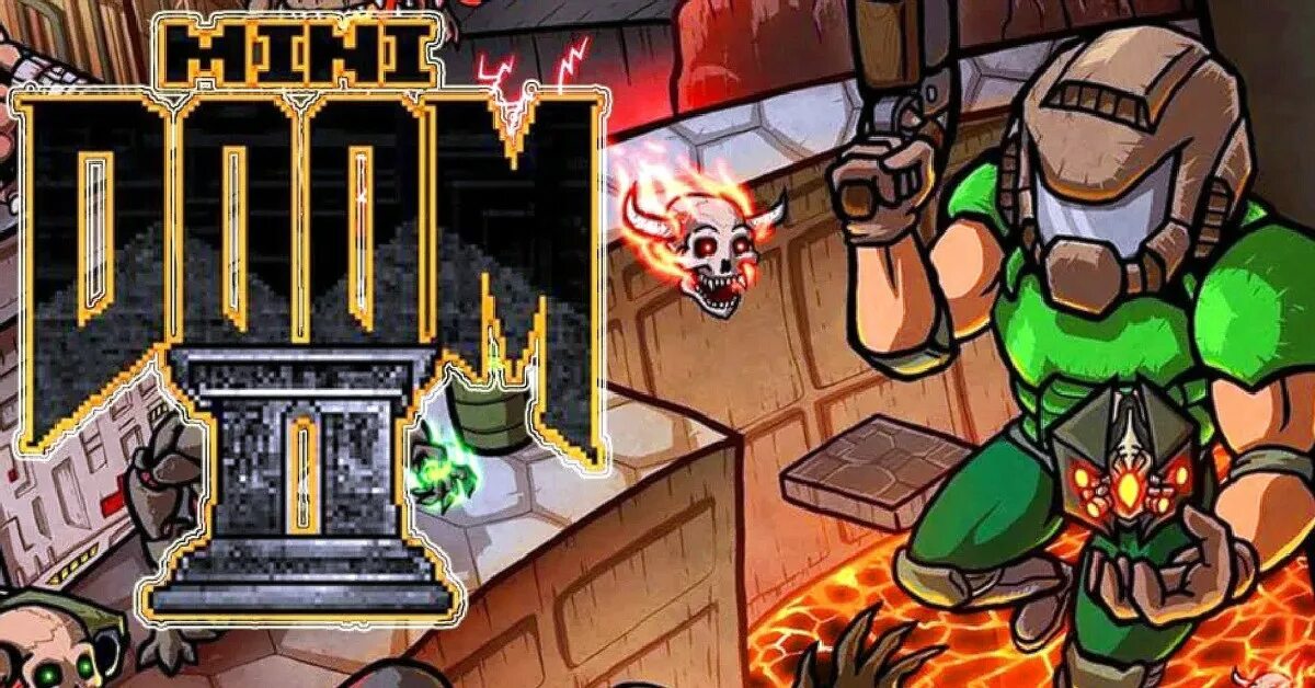 Гд платформер 2.2. Mini doom 1. дум 2д. doom платформер.