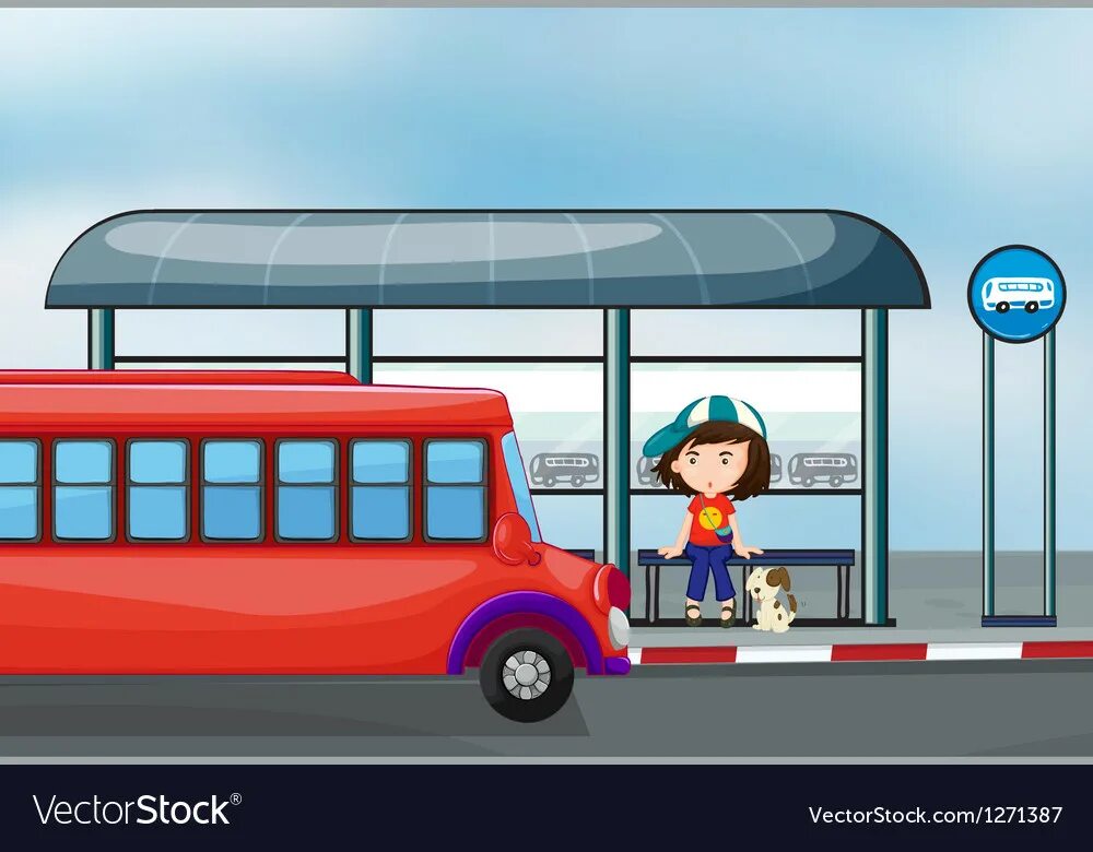 Go the bus stop