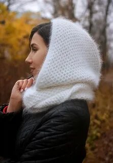 Красивые капюшоны спицами