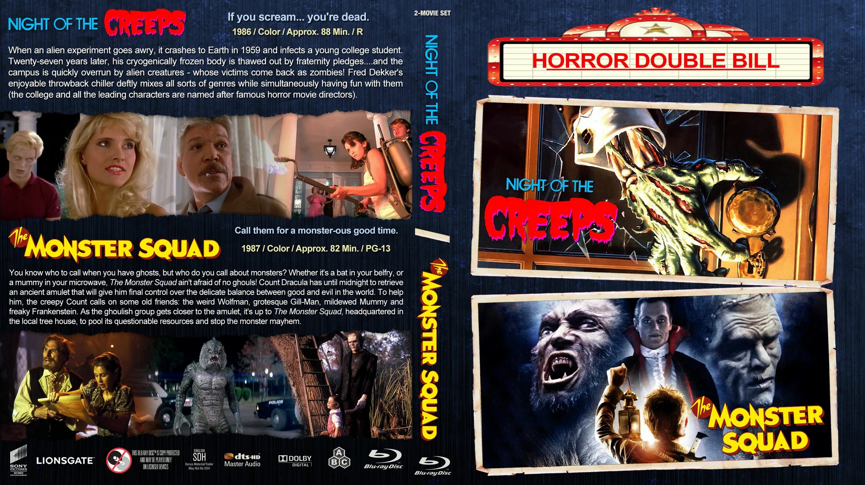 The Monster Squad 1987. Platoon, 1986 DVD Covers.