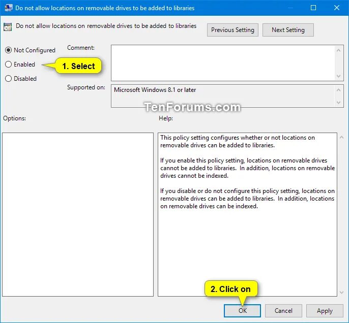 Select option disabled