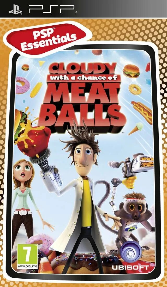 Cloudy with a chance of Meatballs ПСП. Облачно возможны осадки в виде фрикаделек. Облачно возможны осадки в виде фрикаделек ПСП. Cloudy with a chance of Meatballs игра.