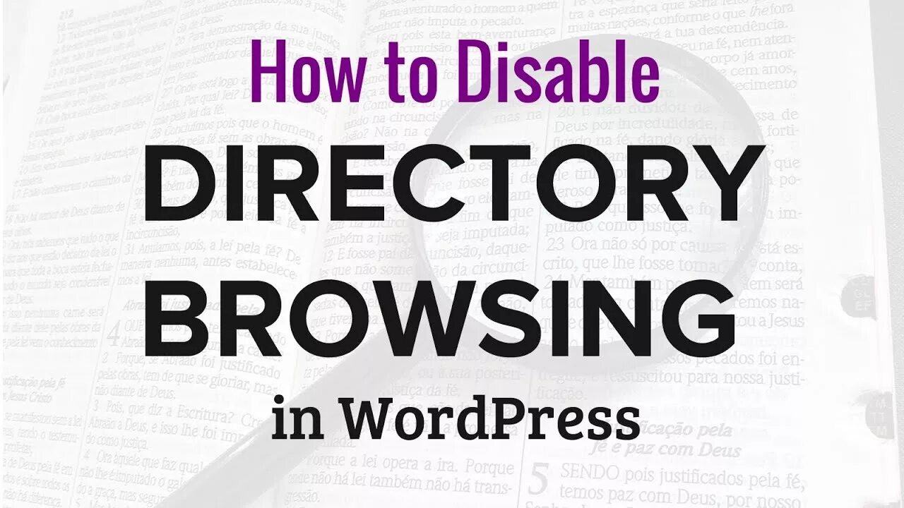 Directory browsing. Directory browsing