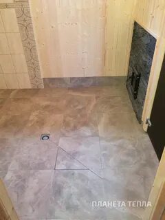 Полы в бане кафельной плитки