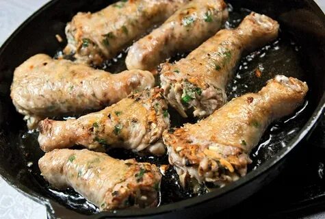 Фаршированные голени с грибами