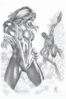 BLACK CAT THE AMAZING SPIDERMAN AMAZINGLY HOT ORIGINAL ART BY GENE ESPY in ...