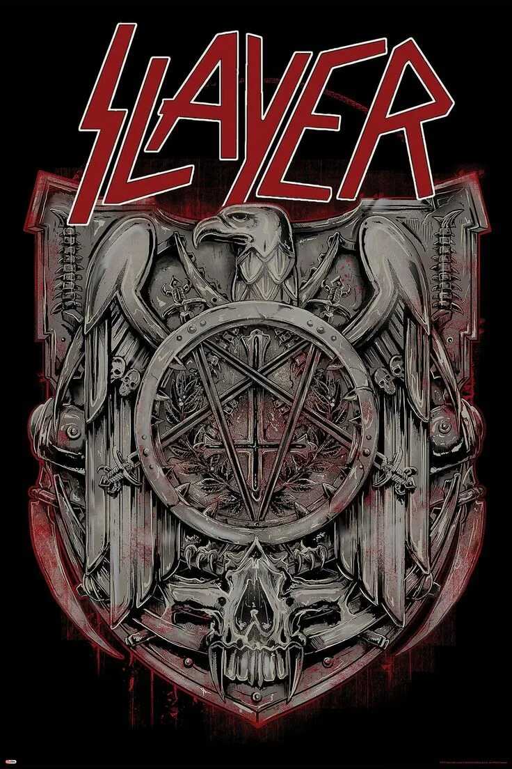 Лучшая трэш метал. Slayer плакат. Slayer группа и логотип. Группа Slayer постеры. Slayer 1981.