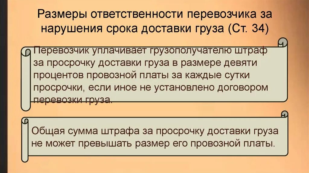 Доставить груз срок. Ответственность за просрочку доставки груза. Ответственность перевозчика за просрочку доставки груза. Определение срока доставки груза. Груз считается доставленным в срок.