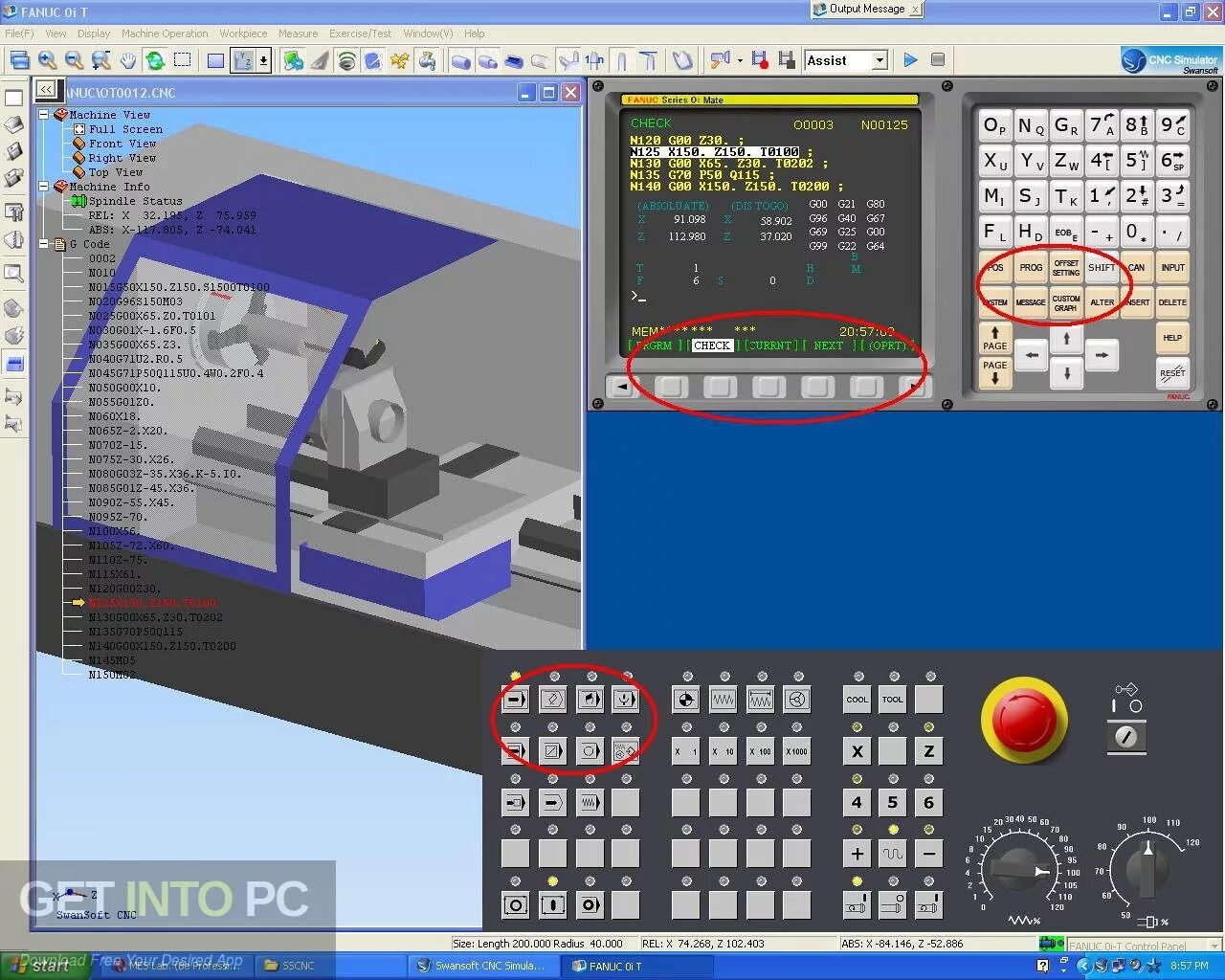 Симулятор ЧПУ станка Fanuc. SSCNC симулятор ЧПУ. Nanjing Swansoft CNC Simulator. Mazatrol стойка ЧПУ симулятор. Программный симулятор станция организатора ответы 2024