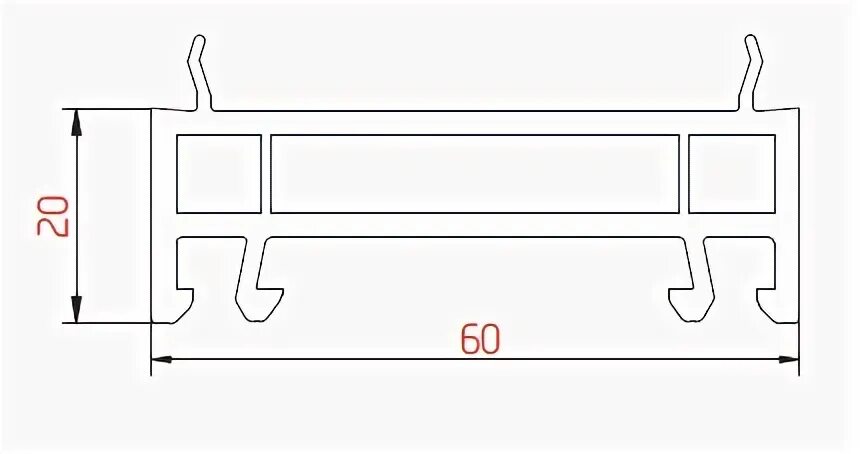 Подставочный профиль veka