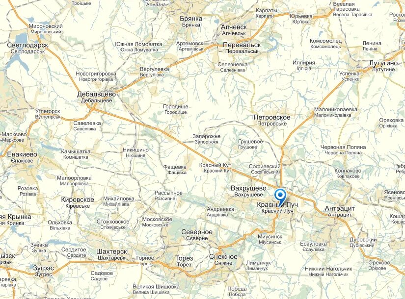 Красный луч это где. Красный Луч Луганская область на карте. Красный Луч Луганская область на карте Украины. Красный Луч ЛНР на карте. Антрацит на карте Луганской области.