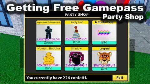 Blox fruit shop