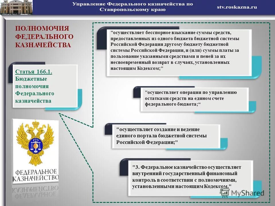 кассовое обслуживание федеральным казначейством федерального бюджета