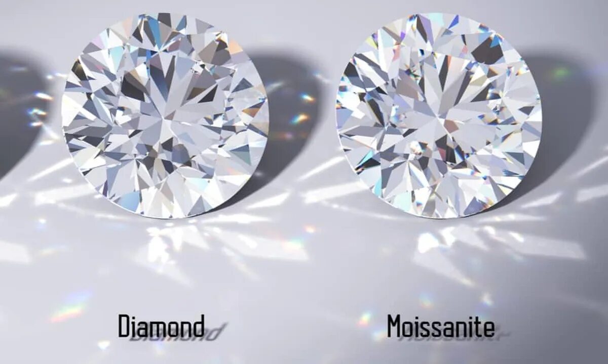Как отличить муассанит от бриллианта. Муассанит. diamond v.