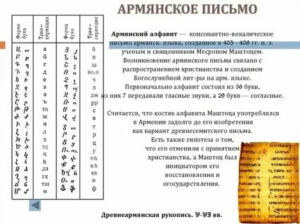 К каким языкам относится армянский язык