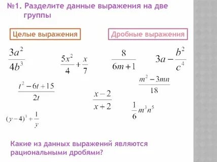 Допустимые дроби
