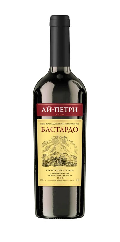 Вино полусладкое красное АЙ-ПЕТРИ "Каберне" Винторг