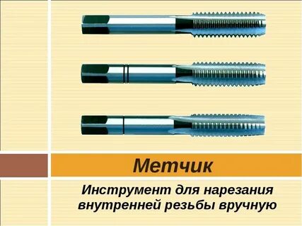 Наружные и внутренние резьбы инструмент