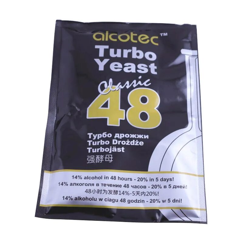 Сухие дрожжи турбо. Alcotec Turbo yeast Classic 48. Дрожжи Alcotec 48 Turbo. Дрожжи Turbo yeast 48. Турбо дрожжи Alcotec 48, 130гр.