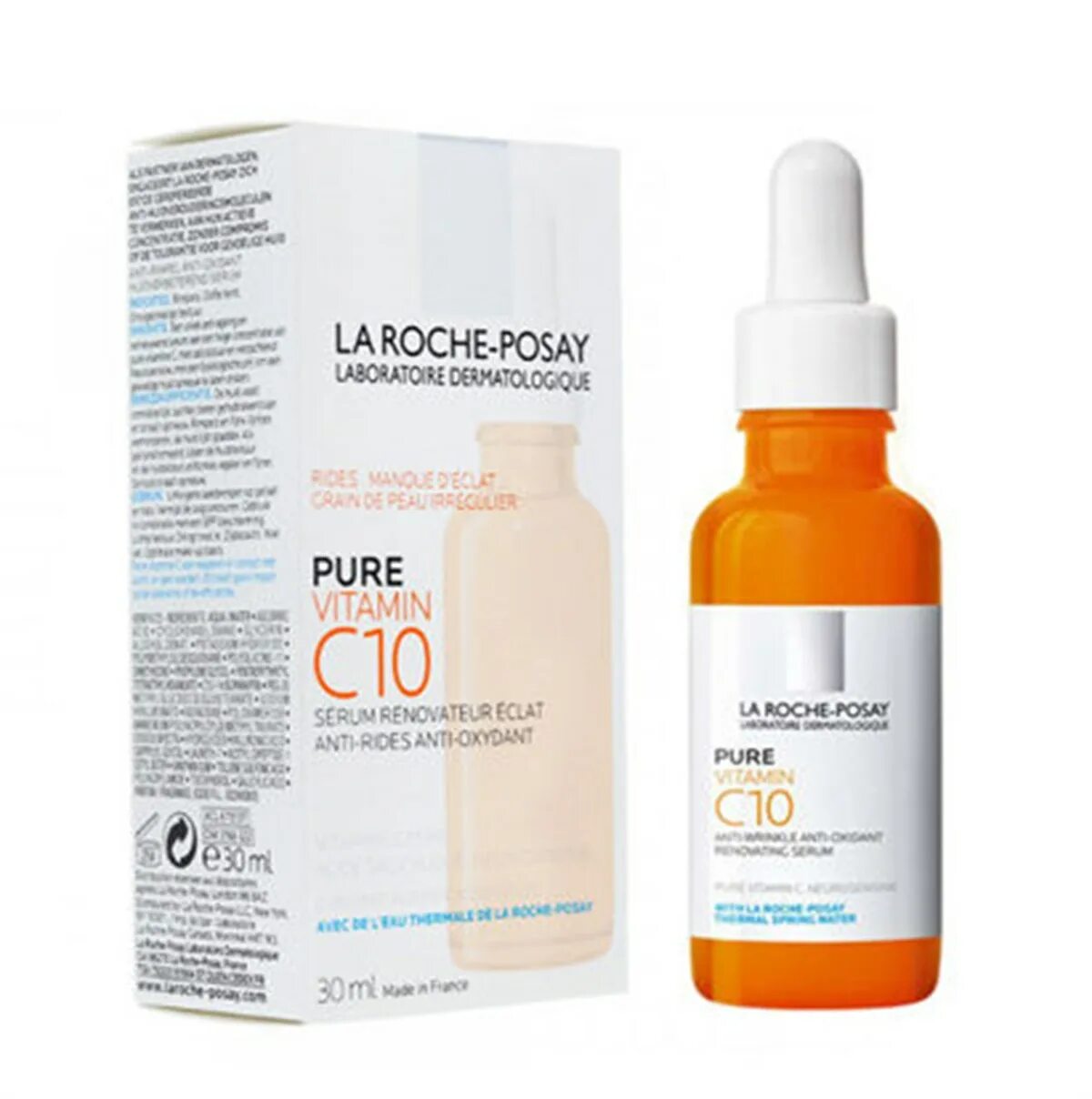 Vitamin c10 сыворотка la roche. Витамин c10 la Roche-Posay. La Roche-Posay Pure Vitamin c10. La Roche Posay Serum c10. Ля Рош позе Pure Vitamin c10.