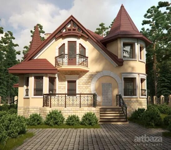 Лучшие проекты двухэтажных домов Эскизные проекты..3d Визуализация и Анимация. Дизайн / архитектура Атырау на O