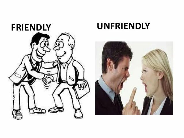 дружелюбный на английском