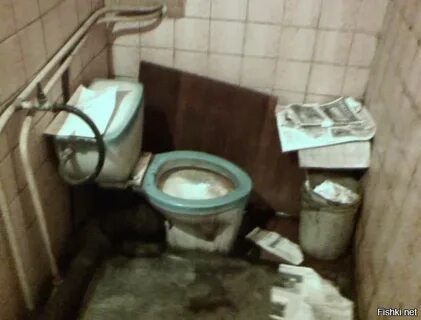 Реальный русский туалет