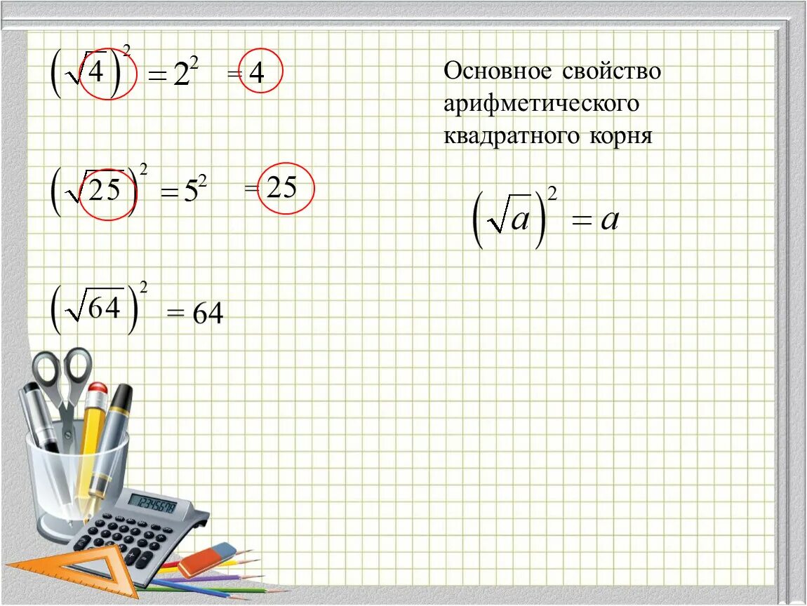 Квадратный корень 4 25