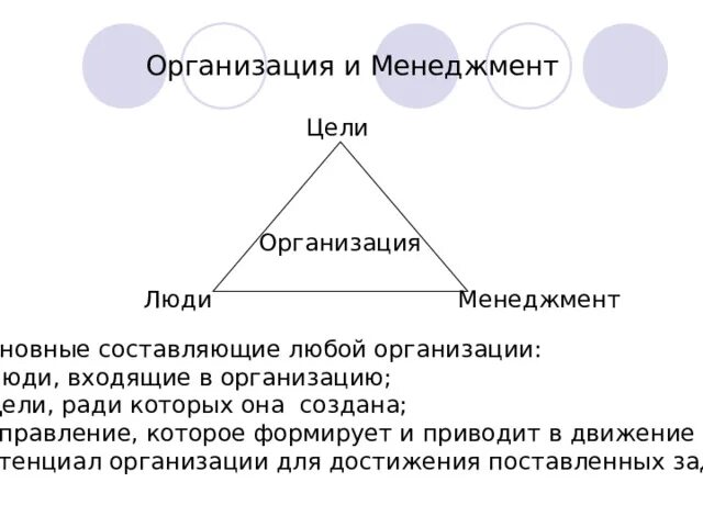 Что есть в любой организации. Основные составляющие любой организации. Любая организация. Цель менеджера в организации. Личность в менеджменте это.