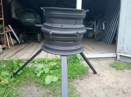 Казан из автомобильных дисков