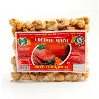 Соевое мясо в упаковке