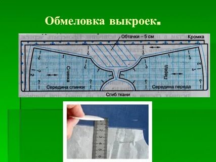 Подготовка выкройки к раскрою