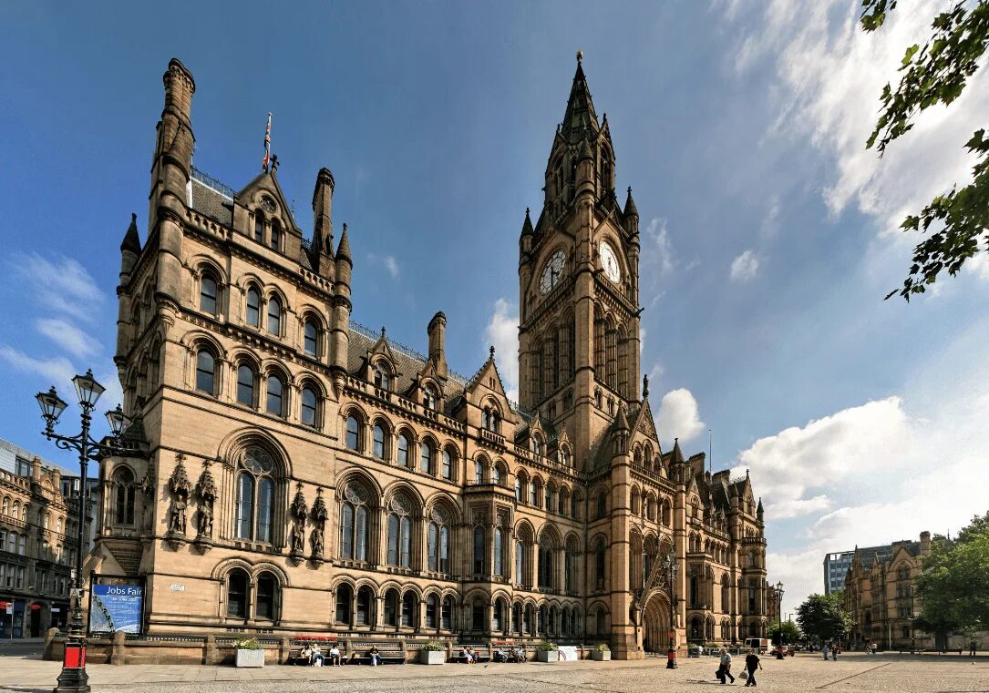 Достопримечательности среднего города. Манчестерская ратуша Манчестер. Манчестер город достопримечательности. Манчестер (Manchester), Англия, Великобритания.