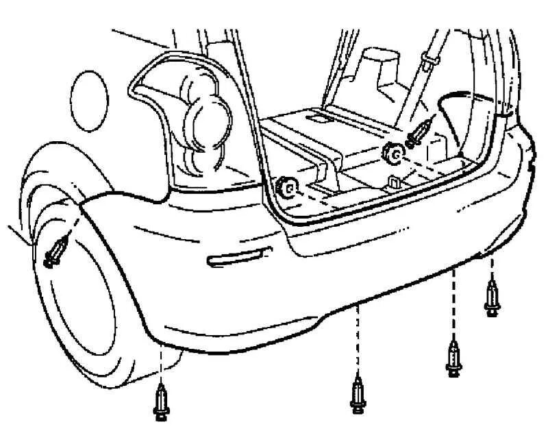 Про задний бампер - Toyota Corolla (140/150), 1,6 л, 2011 года кузовной ремонт D