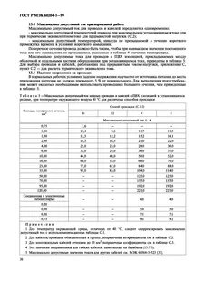 Допустимый ток жилы