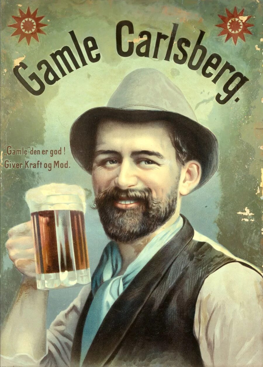 Пивные Винтажные плакаты Carlsberg. Ретро Постер пиво. Старинная пивная