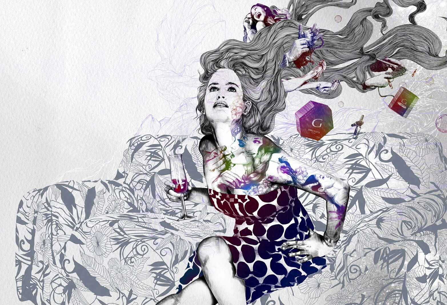 Современные рисунки. Gabriel Moreno. Габриэль Морено картины. Современная художественная Графика. Современные иллюстрации.