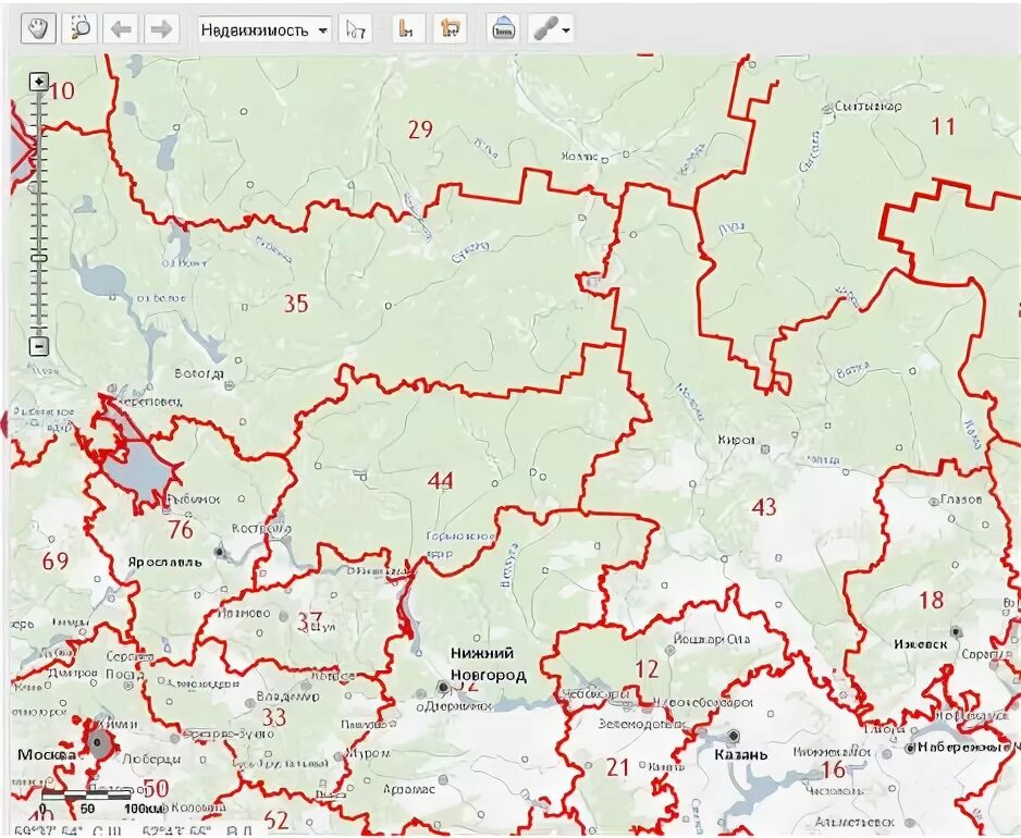 Публичная кадастровая карта рф кировская область