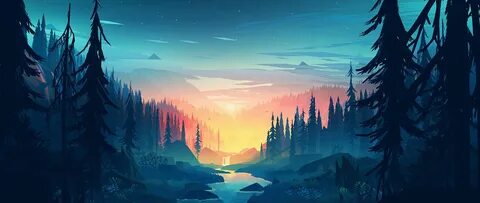 Обои на пк рисованные