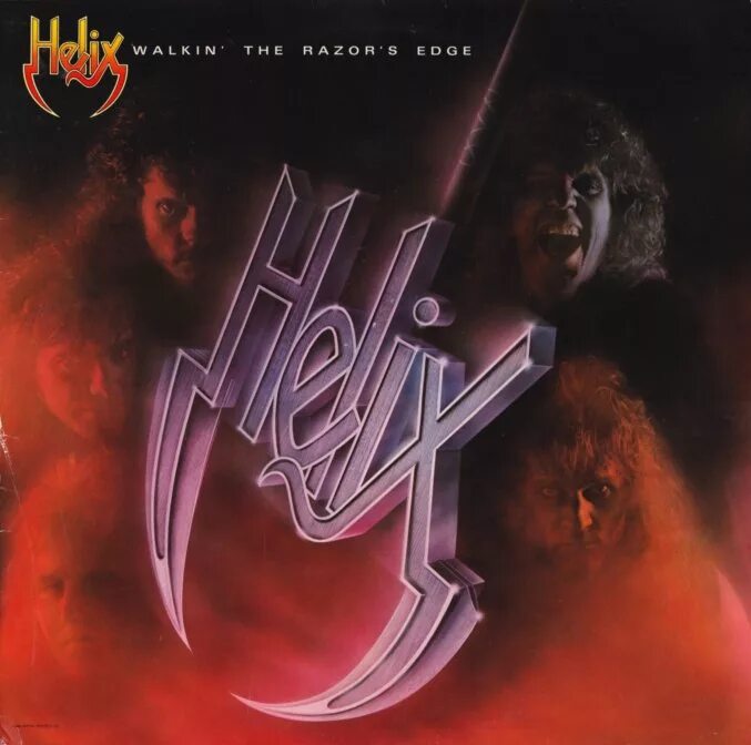 The razor s edge. Группа helix. let there be rock(ex+/ex+). helix 1984. рок альбомы.