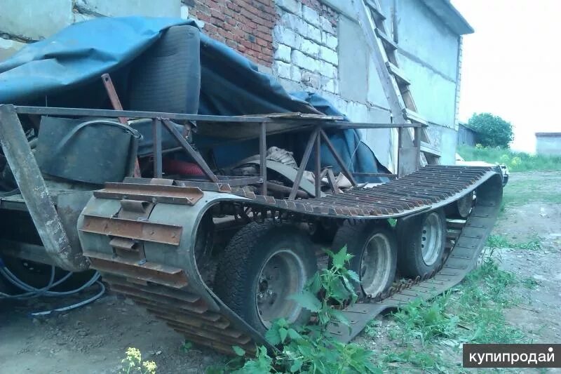 Гусеничный вездеход самоделка построенный деревенским умельцем Вездеходы, Мини м