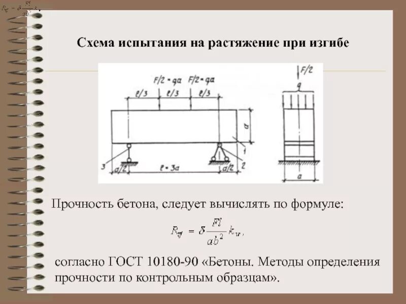 Метод испытаний на прочность. Схема испытания бетона на прочность на сжатие. прочность бетона на растяжение формула. прочность бетона на растяжение при изгибе формула. прочность при изгибе схема испытания.
