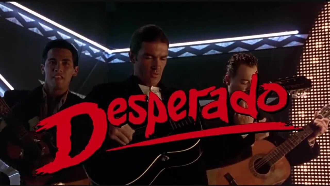 Отчаянный гитара. Отчаянный фильм 1995. бандерос антонио десперадо. бандерас десперадо. бандерас отчаянный.
