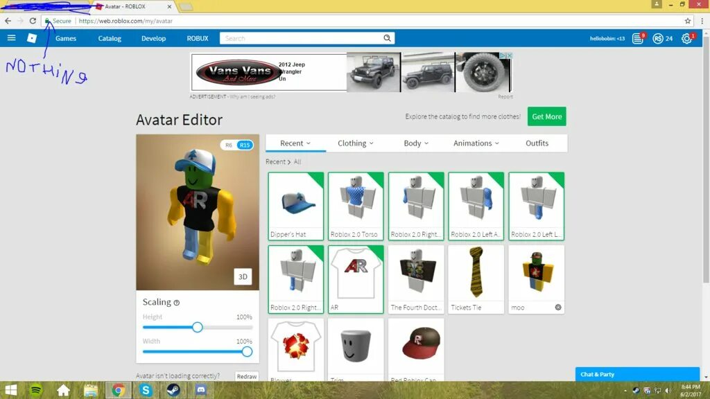 Catalog avatar script. Catalog avatar script