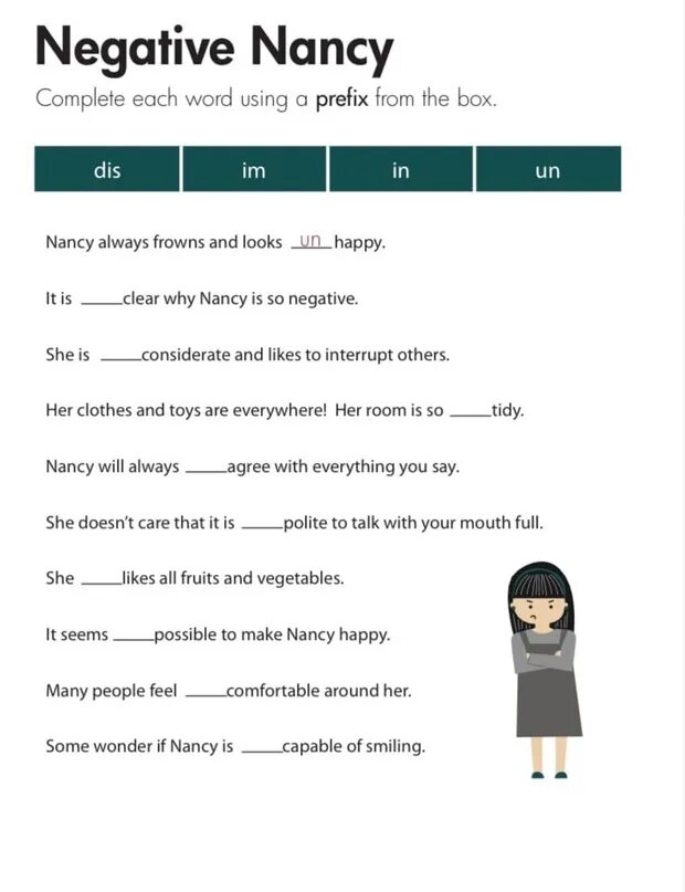 Answer adjective negative. Negative prefixes. negative prefixes worksheets. префиксы worksheets. negative prefixes in english.