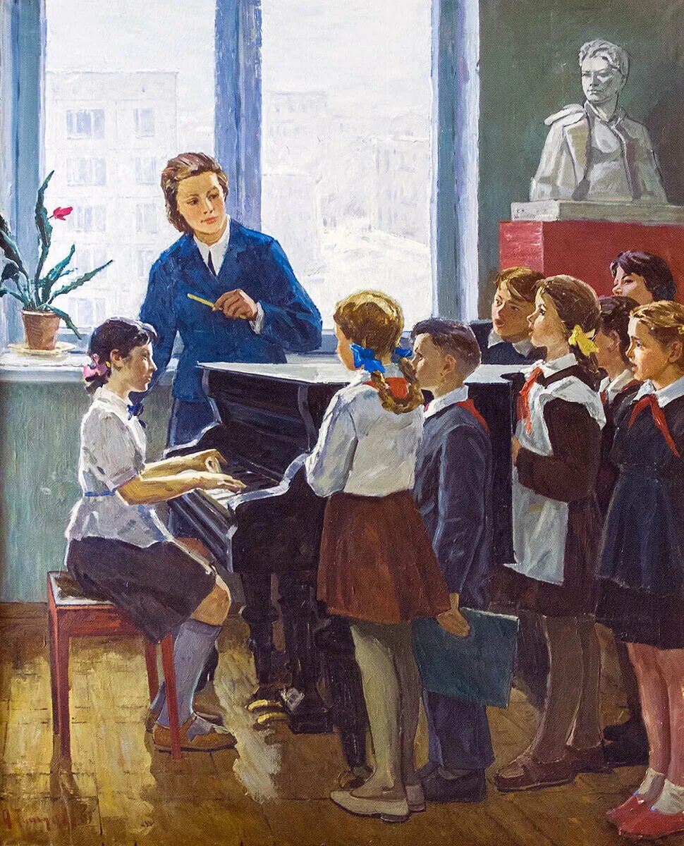 Советские школьники. Известно что в школе 40 учеников