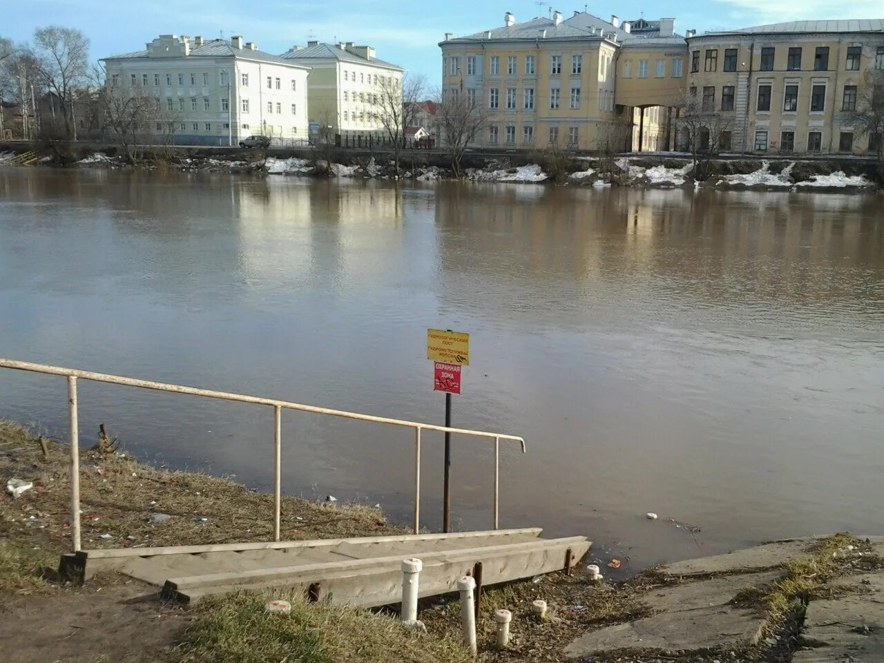 Уровень воды в реке вологда