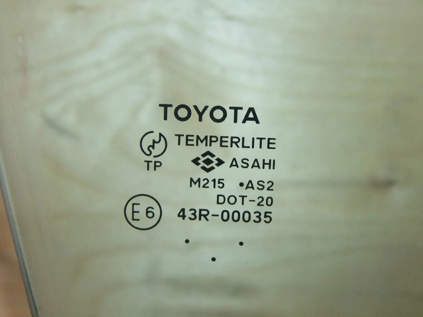 1 43 r. 43r-00033 Toyota temperlite Asahi. Toyota temperlite. Temperlite стекло. Toyota AGC Automotive.