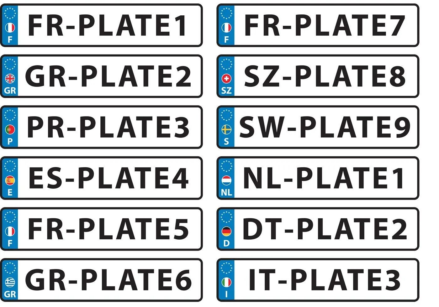 Как переводится plates. License plate. european license plates. автомобильные номера евросоюза. license plate europe.